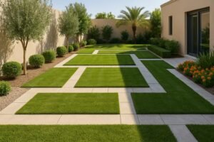 حديقة منزلية منسقة في خيران