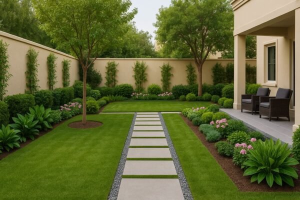 حديقة بخطوط ناعمة في اليرموك