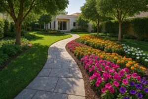 حديقة منزلية بتصميم عصري