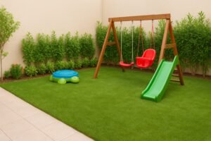 ركن لعب أطفال في حديقة منزلية بالدسمة