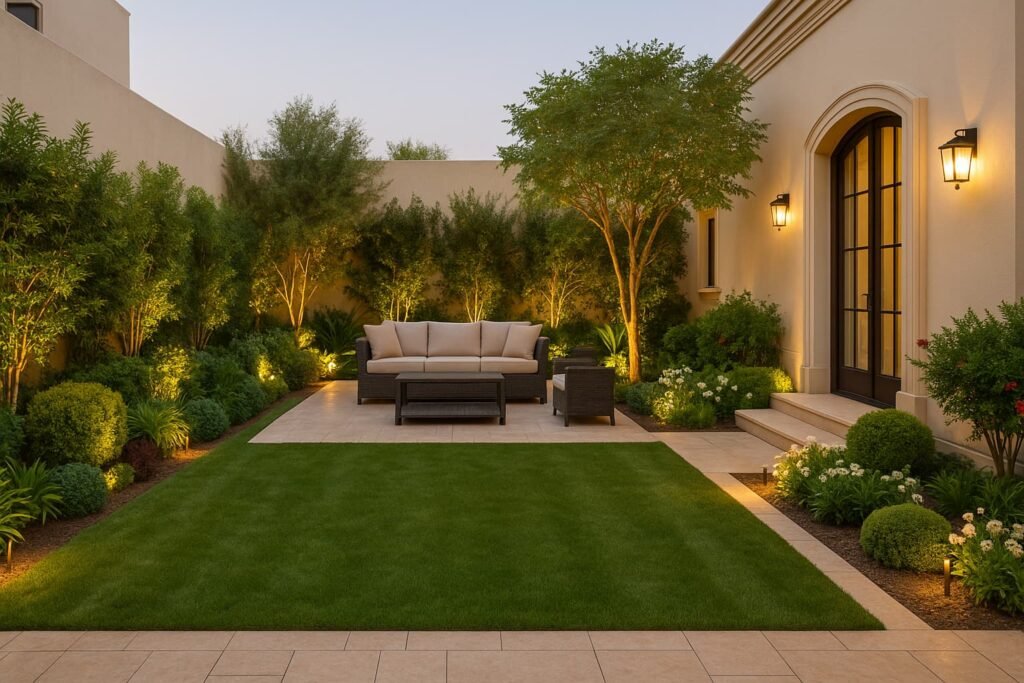 تنسيق حدائق المنجف بالكويت