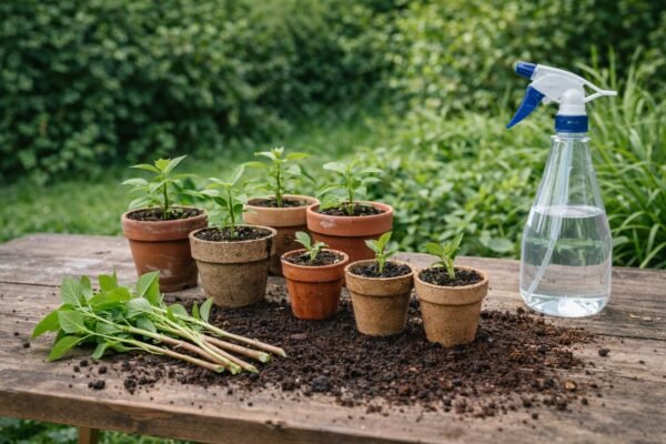 إكثار نباتات الحديقة بالعقل في الكويت