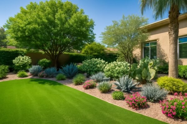 نباتات صحراوية مقاومة للحرارة في حديقة منزلية بالكويت