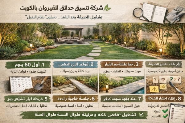 حديقة بالقيروان بخطة تشغيل وصيانة ذكية