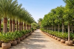 توريد نخيل وأشجار جاهزة في مشتل بالكويت