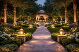 تصميم إضاءة حدائق بالكويت